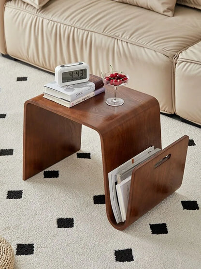 New N-Shaped Coffee Table: Nordic Creative Solid Wood Living Room Sofa Side Table, Bedroom Corner Table & Balcony Coffee Table