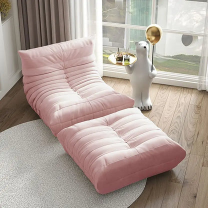 Luxury living room sofa soft suede oversized chair lazy sofa modern living room net red caterpillar technology cloth sofa
