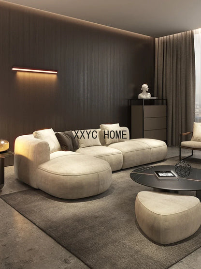Minimalist modern white sofa