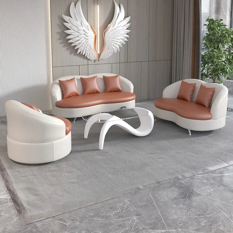 Grand canapé de luxe blanc imperméable à l'eau Simple vert Chaise longue nouveau canapé naturel concepteur Muebles Para dortoir meubles