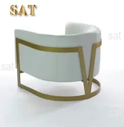 ForLuxury Gold Metal Accent Chair Velvet  for Home Hotel Single Sofa Single Sofa Chairs Sofa Chair