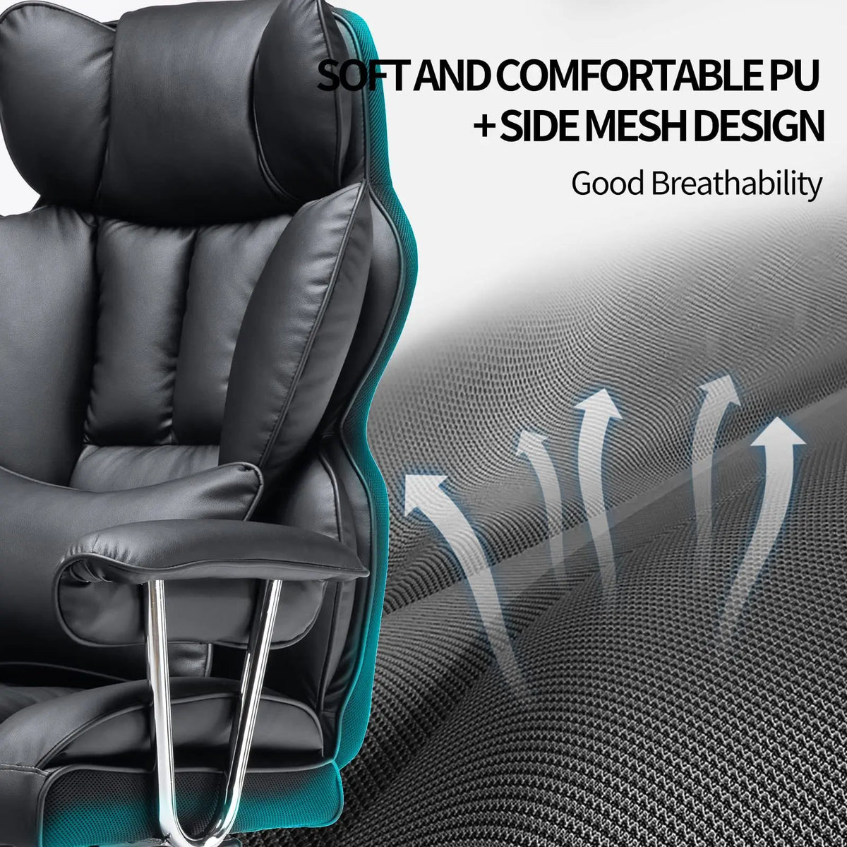 Swivel Chair Ergonomic Office Desk Chair With Lumbar Support Rolling Home Office Computer Room Seating Sillas Escritorio Luxury