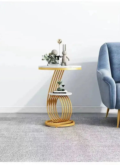 Nordic Round Coffee Tables Books Big Luxury Gold Nordic Hall Side Coffee Table Bedside Dressing Mesitas De Noche Home Furniture