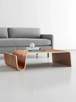 Scando Table Large curved wood coffee table Simple modern creative living room Log square N coffee table