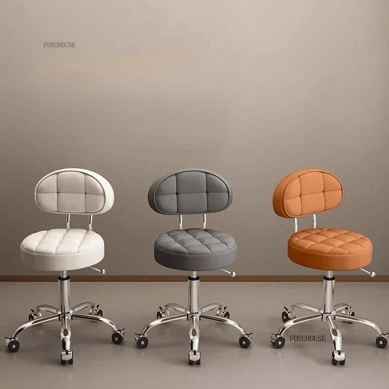 Backrest Pedicure Chair Barber Shop Pulley Hairdressing Chairs Lifting Manicure Stool Design Hair Salons Furniture Barber Chair