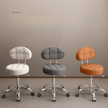 Backrest Pedicure Chair Barber Shop Pulley Hairdressing Chairs Lifting Manicure Stool Design Hair Salons Furniture Barber Chair