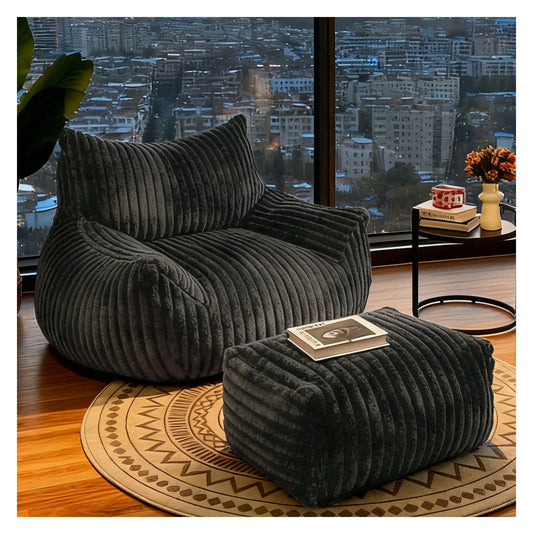 Reading Chair Bean Bag Chairs for Adults, Living Room Furniture, BeanBag Density Foam Couch, Floor Lazy Soft, Comfy Reading Nook