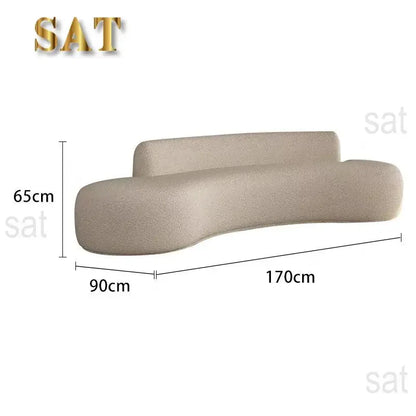 # Hot Minimalist Luxury Para Sala Three-Seat Sofa Set Furniture White Juego De SofasCouch Living Room Corner Boucle Curved Sofa