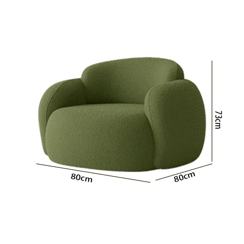 Curved Living Room Sofas Designer Beauty Salon Sofa Clothing Store Rest Area Reception Sofa Cream Style Living Room Furniture GL