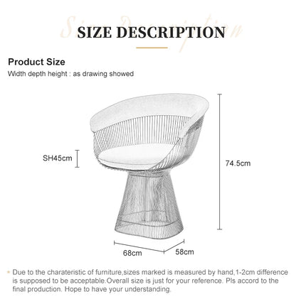 Modern Home Metal Gold Frame Accent Chair Luxury Fabric Velvet Stainless Steel Living Room Lounge Chairs