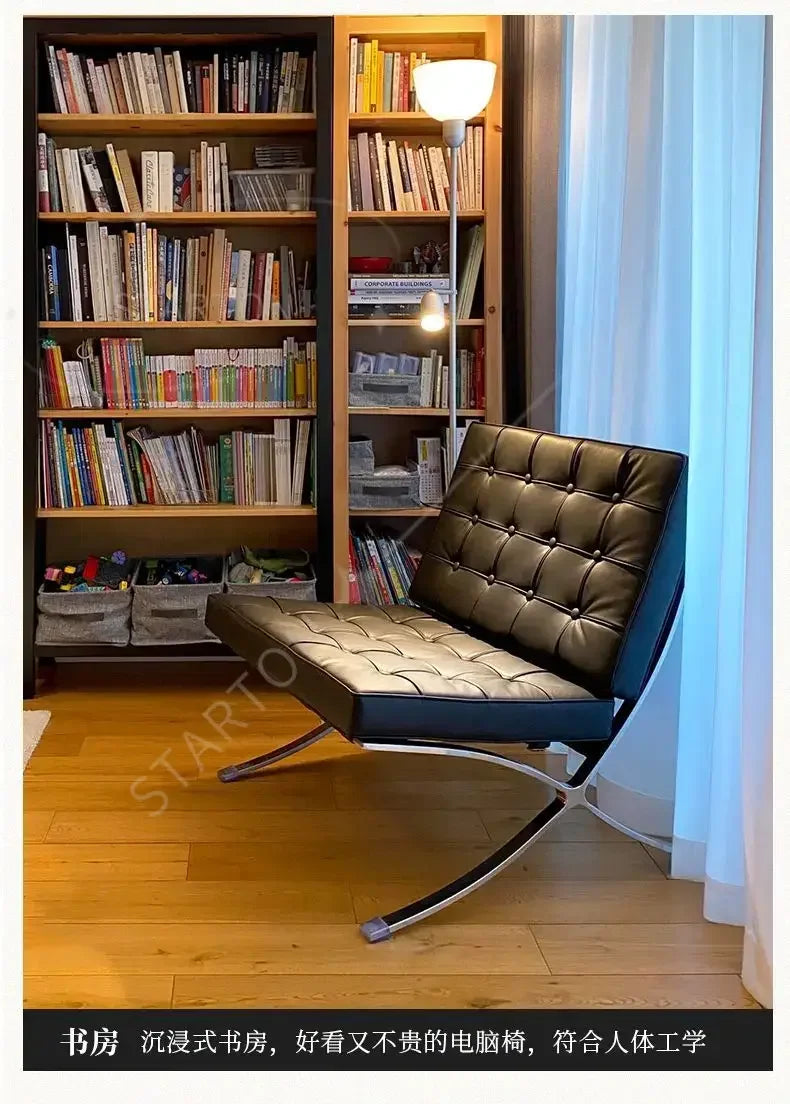 Stylish Barcelona Single, Sofa Chair For, High End Living Room, Italian Designer Lazy, Coffee Sofa Cozy
