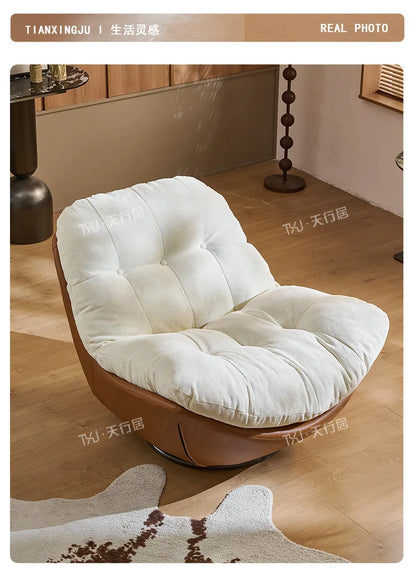 Medieval style rotating nest chair single sofa chair living room balcony home light luxury leisure