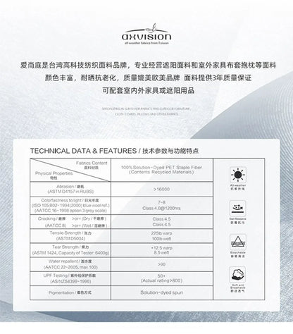 Outdoor sofa teak courtyard terrace leisure resort hotel outdoor deck rattan sofa garden furniture