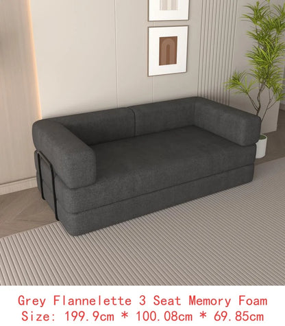 L-Shaped Cloud Sectional Sofa, Modern Modular Couch with Deep Seat, Upholstered Furniture for Living Room Bedroom, No Assembly
