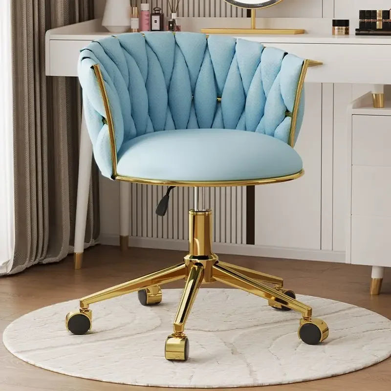 Office Chair, Swivel Desk Chair , Stylish Seating for Home Office, Vanity & Modern Glam Workspace Decor