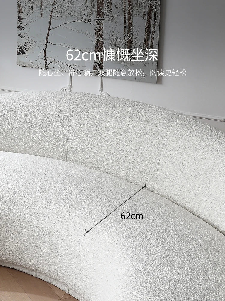 Living room Julep sofa Curved cashew sofa