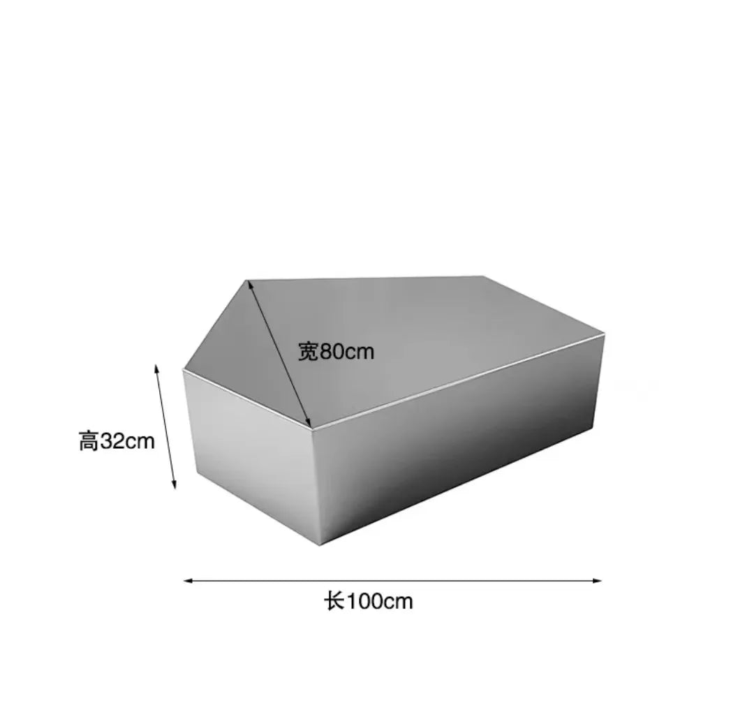 Stainless Steel Living Room Side Table Tea Table European Style Light luxury Household Use Alien Decoration Tea Table Side Table