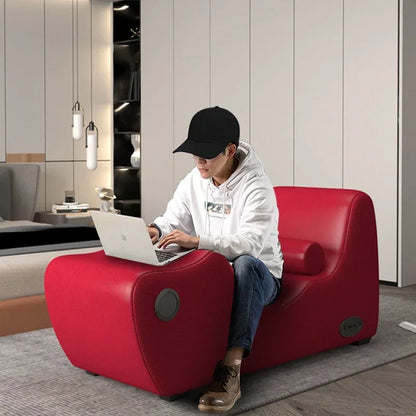 Balcony bedroom single lazy special-shaped sofa multifunctional bedside table hotel homestay lounge chair chaise longue