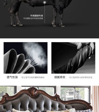 solid wood sofa simple European living room retro combination light luxury neoclassical sofa small apartment