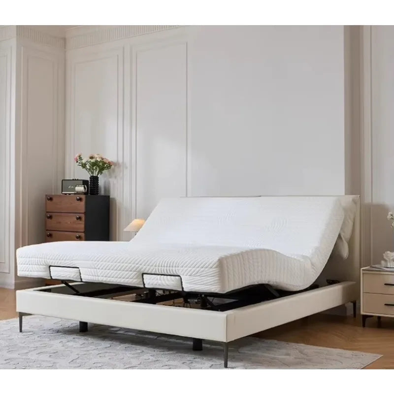 Soft bed Adjustable backrest Soft comfortable bedroom bed Soft folding bed