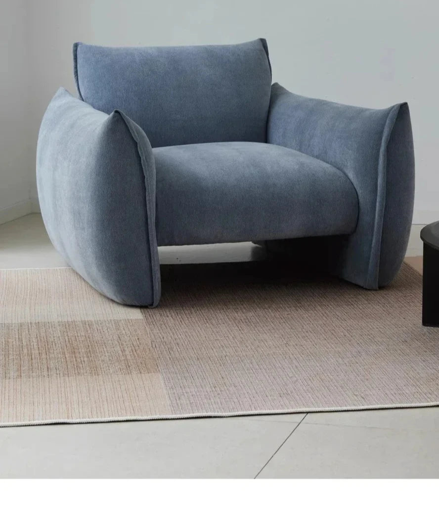 hh Fabric single sofa living room modern simple new small apartment lazy leisure sofa chair