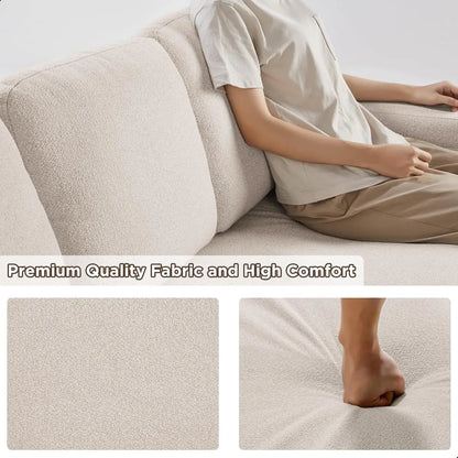 80” Sleeper Sofa Bed,L-Shaped Convertible Sectional Couch with Storage Chaise,2 Built-in Bookshelves and USB Charging Port