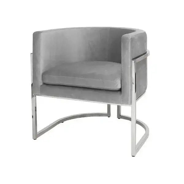 VIP7 Chinese Style Simple Stainless Steel Velvet Dining Chair Luxury Hotel Restaurant Villa Armrest Dining Chair