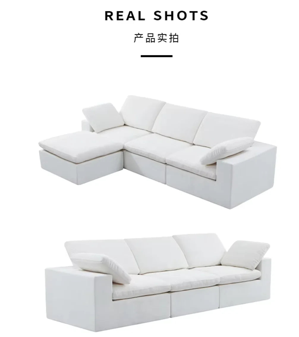 High-End Designer Sectional Sofa Hand-Woven Casual Special-Shaped for Internet Celebrity Personalized Living Sponge Filling