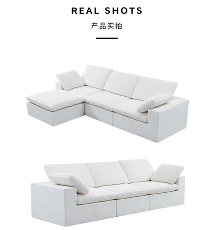 High-End Designer Sectional Sofa Hand-Woven Casual Special-Shaped for Internet Celebrity Personalized Living Sponge Filling