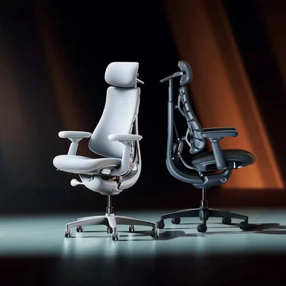 LiberNovo Omni Dynamic Ergonomic Adjustable Aluminum Alloy Electric Slide Office Swivel Chair Game Chair High Back Support