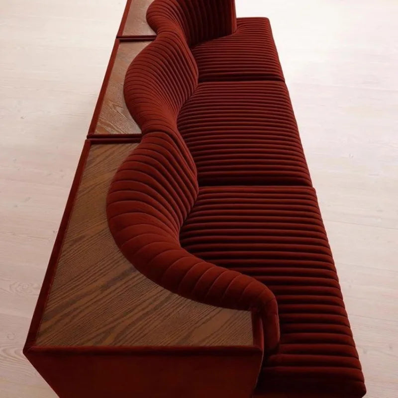 Medieval Maillard style unconventional sofa high-end designer villa model room beauty salon