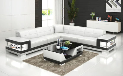 Nordic new creative leather sofa first layer cowhide modern living room sofa