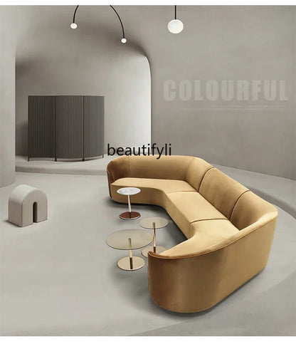 YH8  Modern office leisure sofa personalized creative  hotel lobby lounge area reception living room special-shaped combination