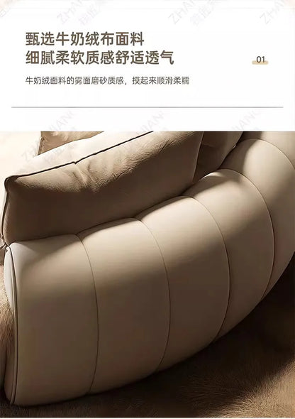 Bedroom Furniture Fabric Cream Style Double Wedding Bed Modern 200 X 200 Home Hotel Design Round Bed King Size Wooden Wood