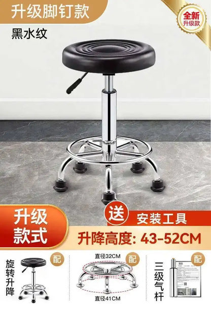 Vintage Bar Chairs Accent Modern Barber Adjustable Office Counter Bar Chairs Nordic High Taburete Silla Furniture YN50BC