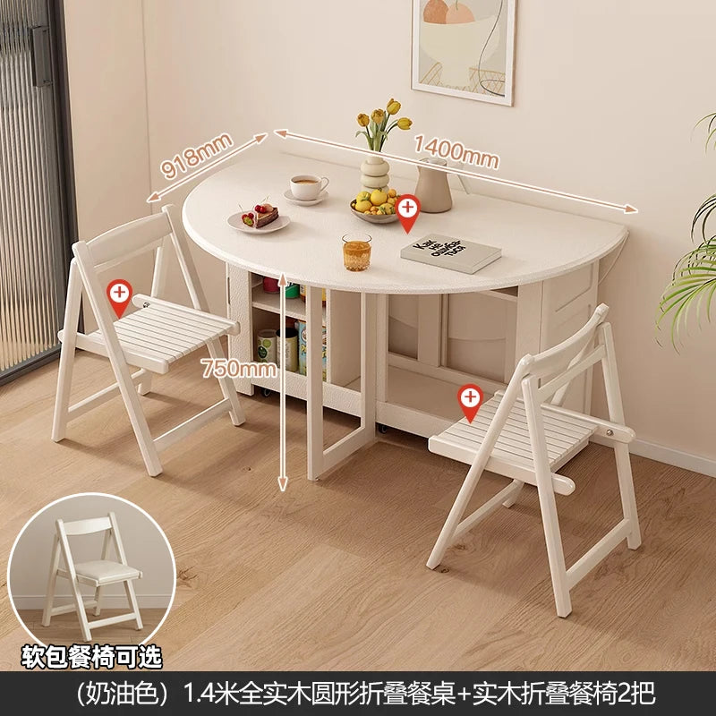 Waterproof Chair Dining Table Breakfast Modern Chair Side Dining Table Space Savers Round Set Sala Da Pranzo Home Furnitures