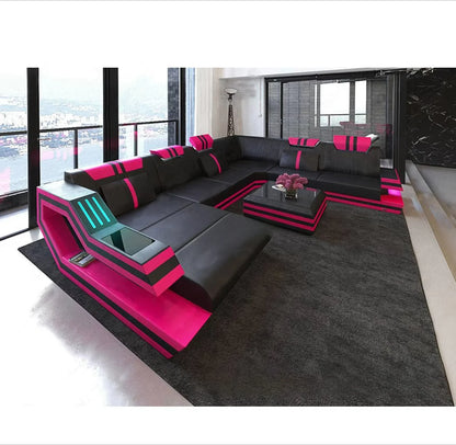 s#A Modern Space Capsule Style Sofa Cover Furniture Living Room Leather Electric Sofa