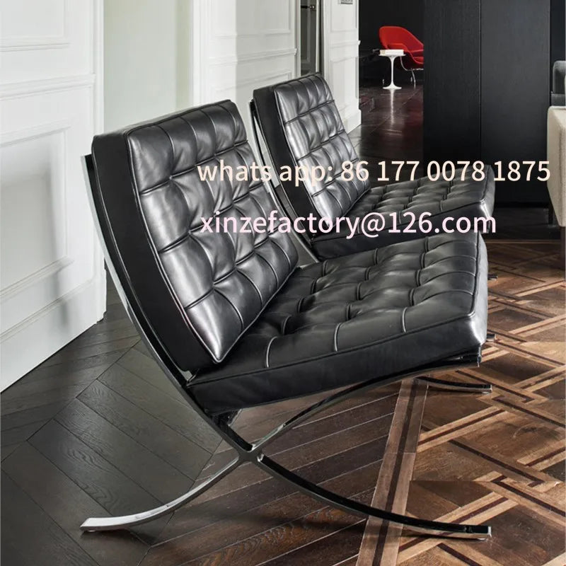 Barcelona Single Sofa Designer Lazy Sofa High-end Italian Living Room Sofa Chair Nordic Light Luxury Leisure Chair