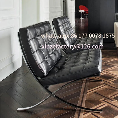 Barcelona Single Sofa Designer Lazy Sofa High-end Italian Living Room Sofa Chair Nordic Light Luxury Leisure Chair