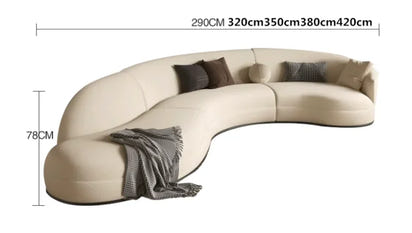 Y48 Nordic living room curved designer sofa hotel lobby multi-person combination sofa