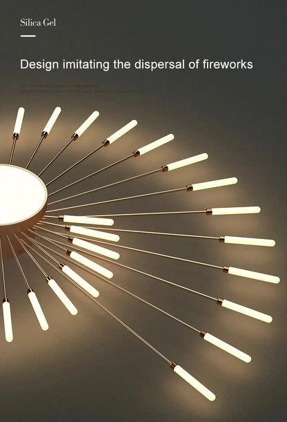 Creative Fan Shaped LED Ceiling Lamp Modern Living Room Light Home Decor Dining Bedroom Kids Room Interior Ceiling Pendant Lamp