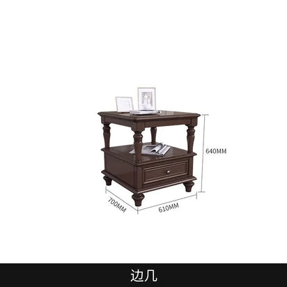 Customizable American Country Vintage Log Leather Sofa