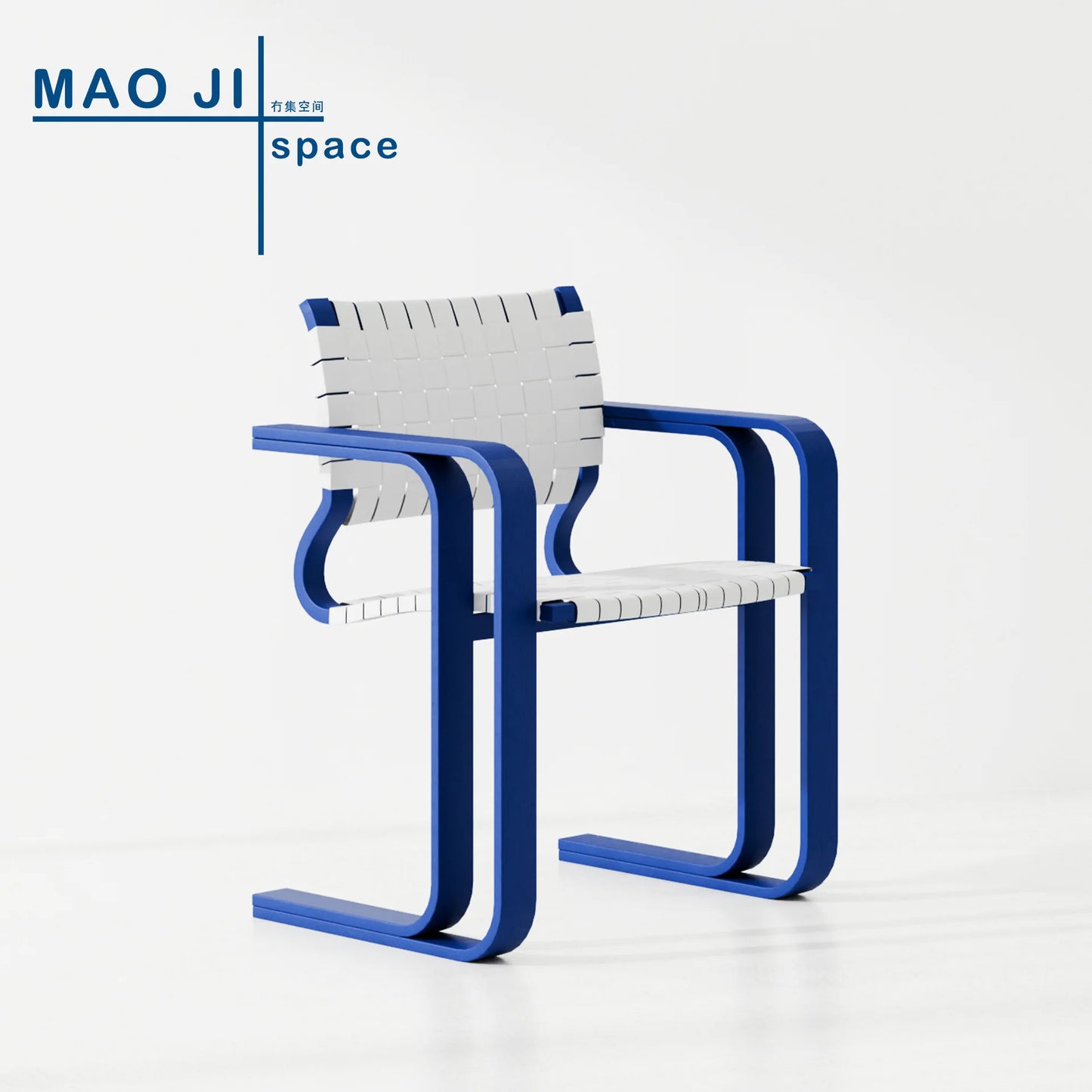 Woven chair retro solid wood designer single chair antique creative restaurant chair