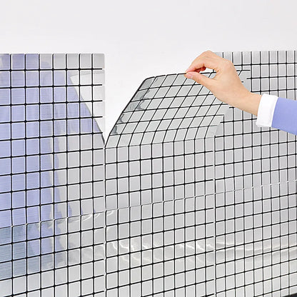 Self-adhesive Metal Mosaic Tiles Aluminum Composite Backsplash Gold Windmill Mosaic Glass Self-adhesive Kitchen Wall Decoration.