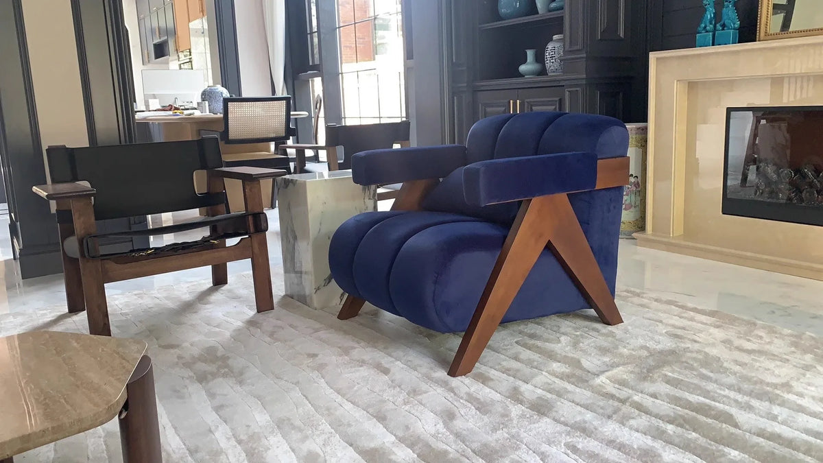Nordic Wood Living Room Chairs Modern Living Room Sofas Home Balcony Single Leisure Back Armchair Fabric Sofa Chair Furniture