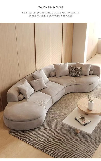 JC Semicircular Curved Special-shaped Sofa, Resting Area, Reception, Beauty Salon Office, Hotel Lobby, Sales Office,
