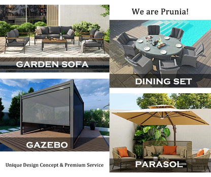 Garden furniture 12 pieces rattan combination sofa set with thick cushions