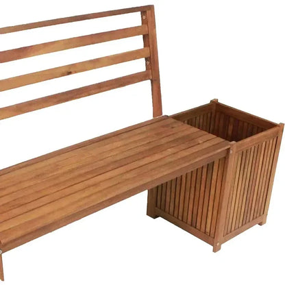 SAT2 Leigh Country Banc d'extérieur en bois durable pour tous les temps, patio d'arrière-cour, balcon d'entrée ou sièges de meubles de terrasse