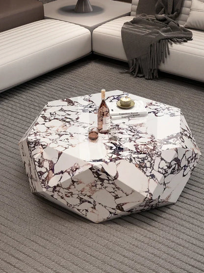 Y Minimalist Luxury Stone Rock Plate Diamond Modern Minimalist High Sense Small Apartment Shaped Coffee Table Living Room Home