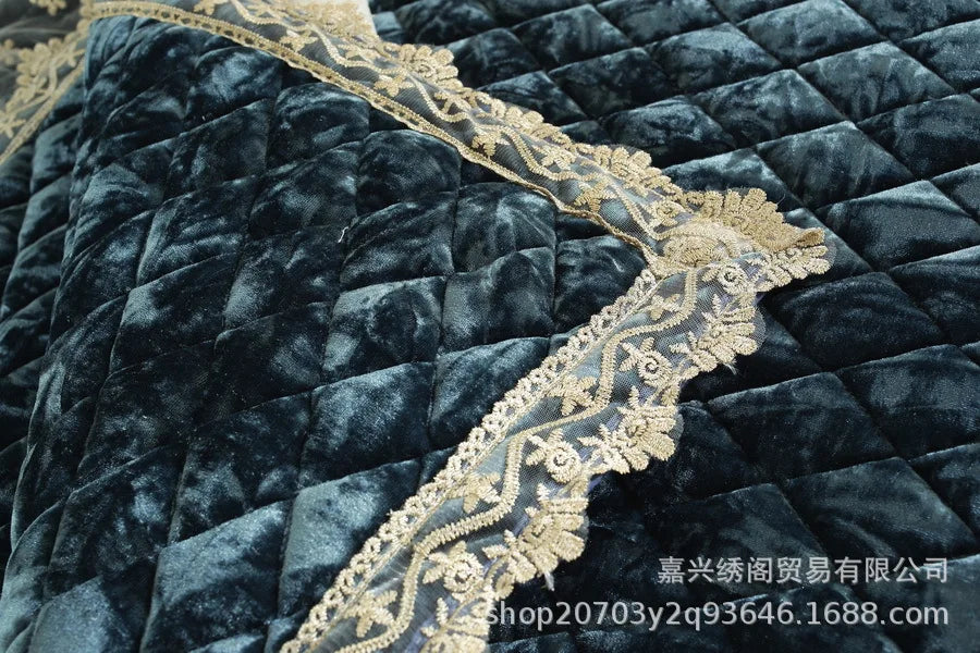 New Model European-style Thick Diamond Velvet Sofa Cover Four Season Universal Anti Slip And Dustproof Solid Color Sofa Cushion